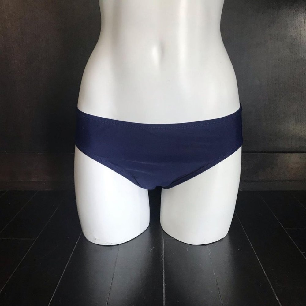 Island Escape solid navy bikini swimsuit bottom 6